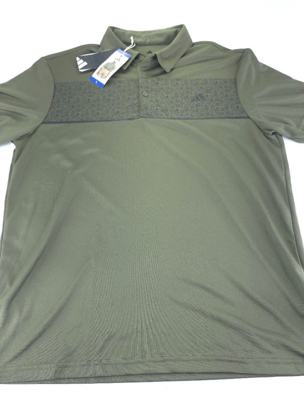 Adidas Mens Golf Polo Olive Green L